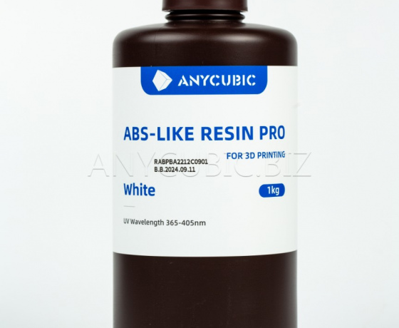 Фото 3 - Біла Anycubic ABS-Подібна Смола ПРО фотополімерна смола 1кг | White ABS-Like Resin Pro Anycubic 1kg