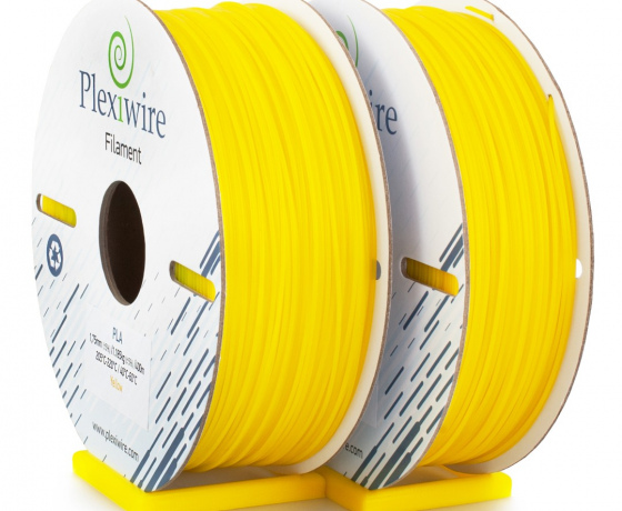 Фото 2 - PLA пластик Plexiwire для 3D принтера желтый 400м/1.185кг/1.75мм