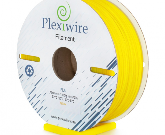 Фото 3 - PLA пластик Plexiwire для 3D принтера желтый 400м/1.185кг/1.75мм