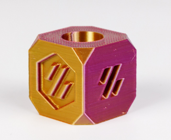 Фото 7 - Червоний Золотий Пурпурний Шовковий Пла Пластик | PLA SILK Red Gold Purple 1кг | 1.75мм | 330м