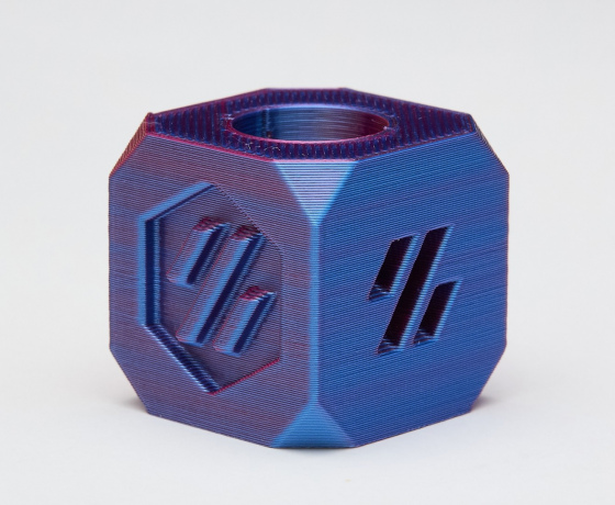 Фото 9 - Синій Фіолетовий Рожевий Шовковий Пла Пластик | PLA SILK Blue Purple Pink 1кг | 1.75мм | 330м