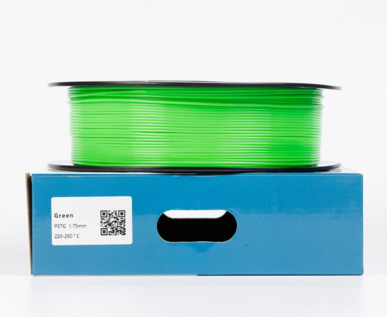 Фото 2 - Зеленый PETG (ПЭТГ) coPET пластик для 3D принтера 1кг 1.75мм