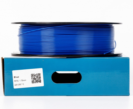 Фото 3 - Синій PETG (ПЕТГ) coPET пластик для 3D принтера | Blue PETG 1кг | 1.75мм | 330м