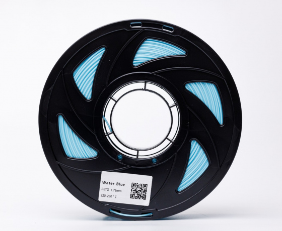 Фото 6 - Водно-блакитний PETG (ПЕТГ) coPET пластик для 3D принтера | WaterBlue PETG 1кг | 1.75мм | 330м