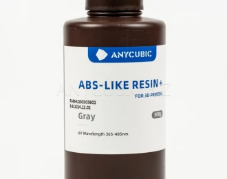 Серая Aбс-образная Фотополимерная смола+ | Anycubic ABS-Like Resin+ grey 500г